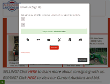 Tablet Screenshot of alexandriaauctions.com